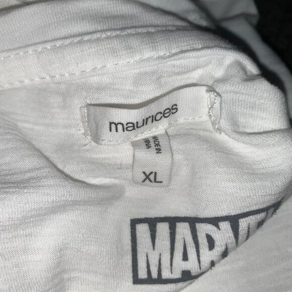 Marvel Spiderman Women’s T-Shirt XL White | Maurice’s Graphic Tee Superhero Fan - Picture 5 of 5